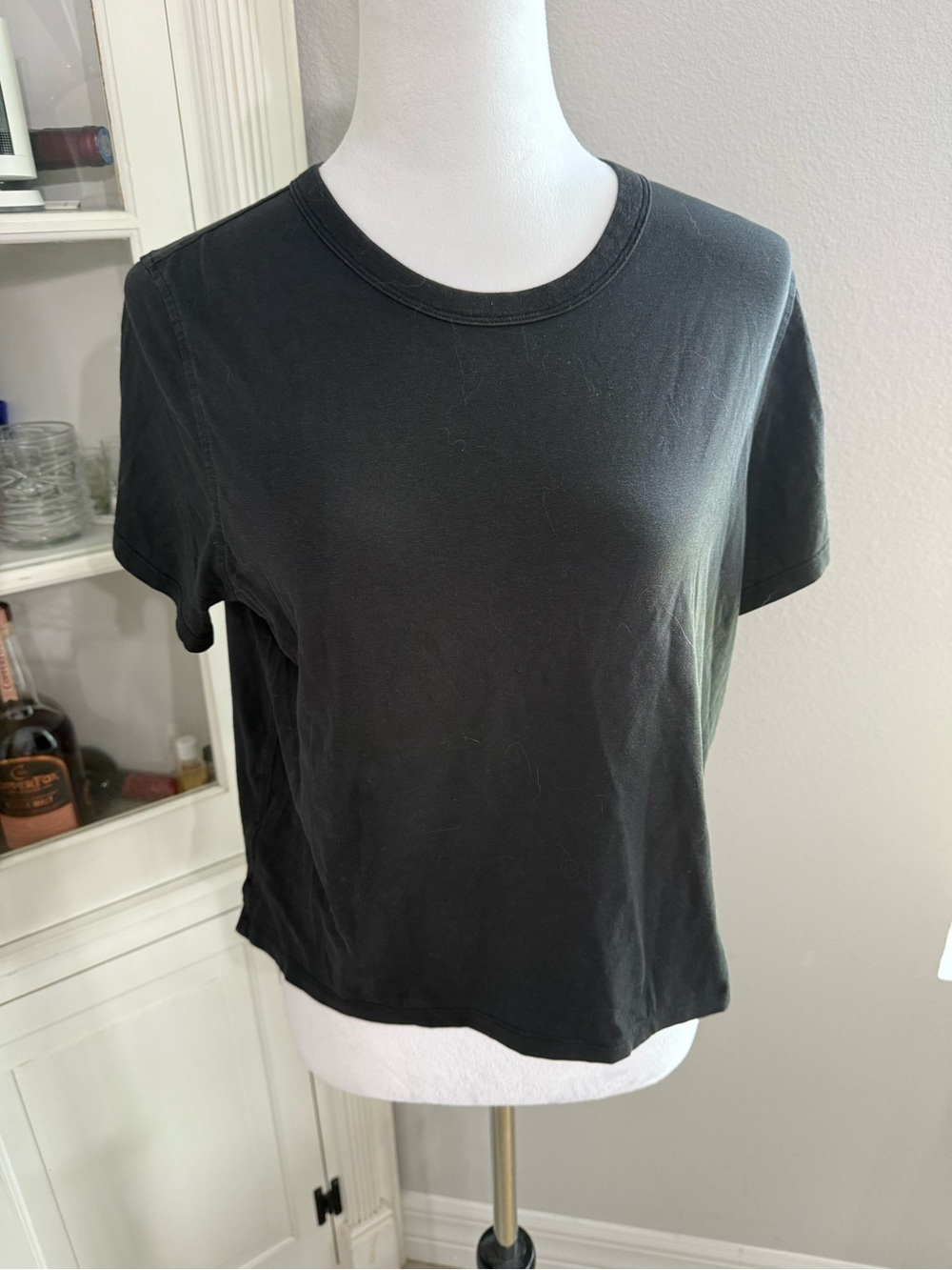 lululemon athletica Black Short Sleeve Crewneck Tee
